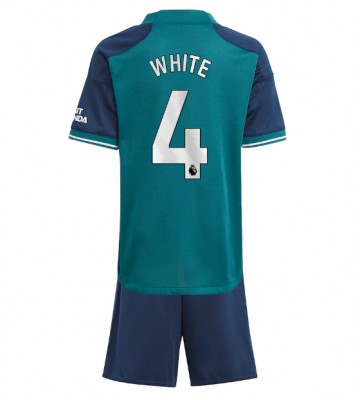 Arsenal Ben White #4 Tredje trøje Børn 2023-24 Kort ærmer (+ korte bukser)